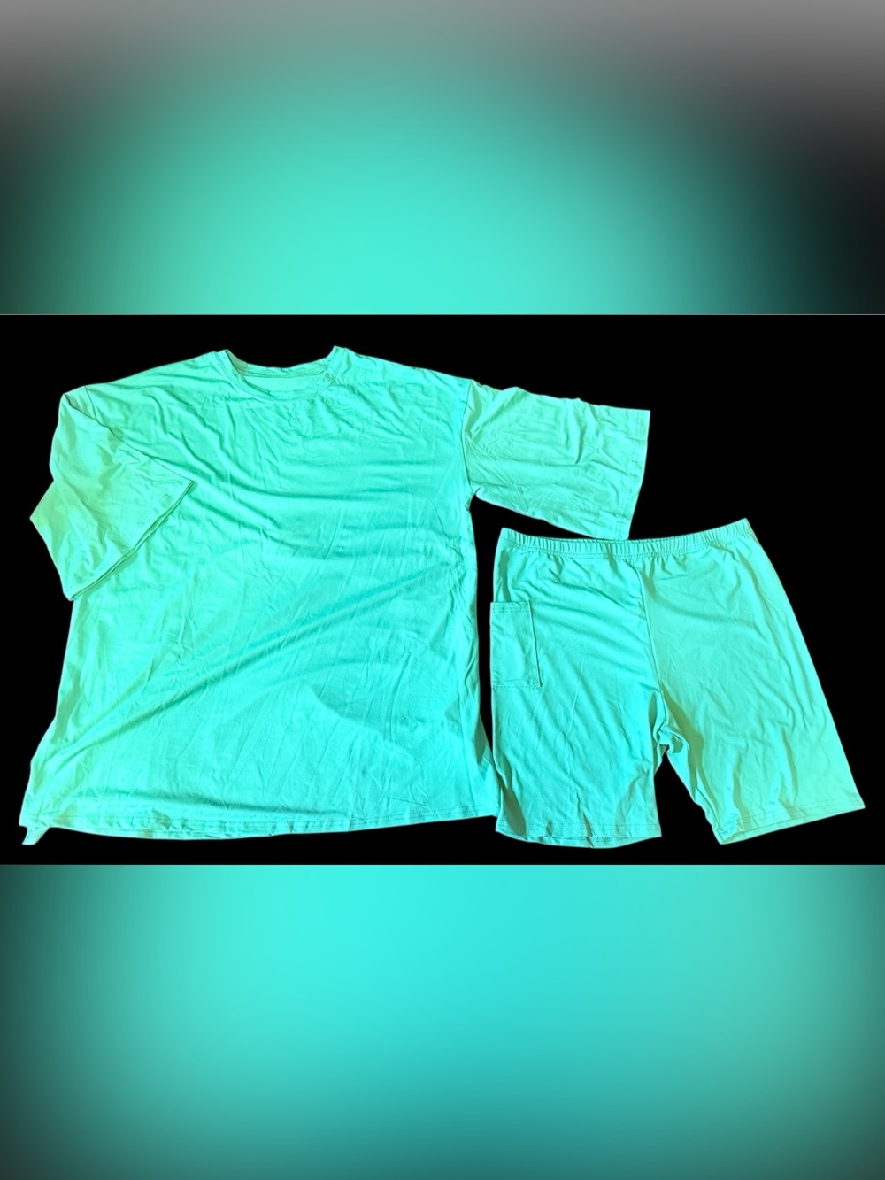 Light Green Women's Short Sleeve Top